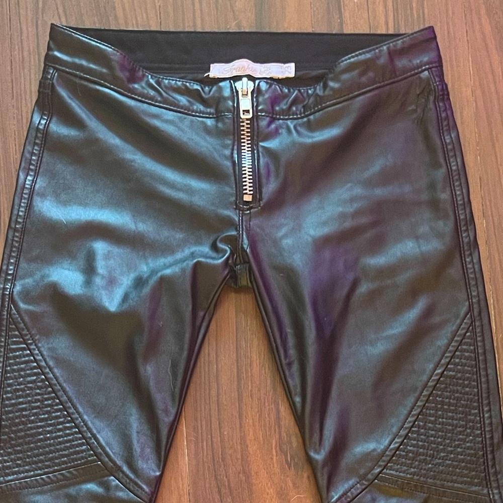 Frankie b super low rise skin tight biker style pants